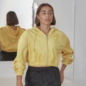 Hooded Cropped Windbreaker